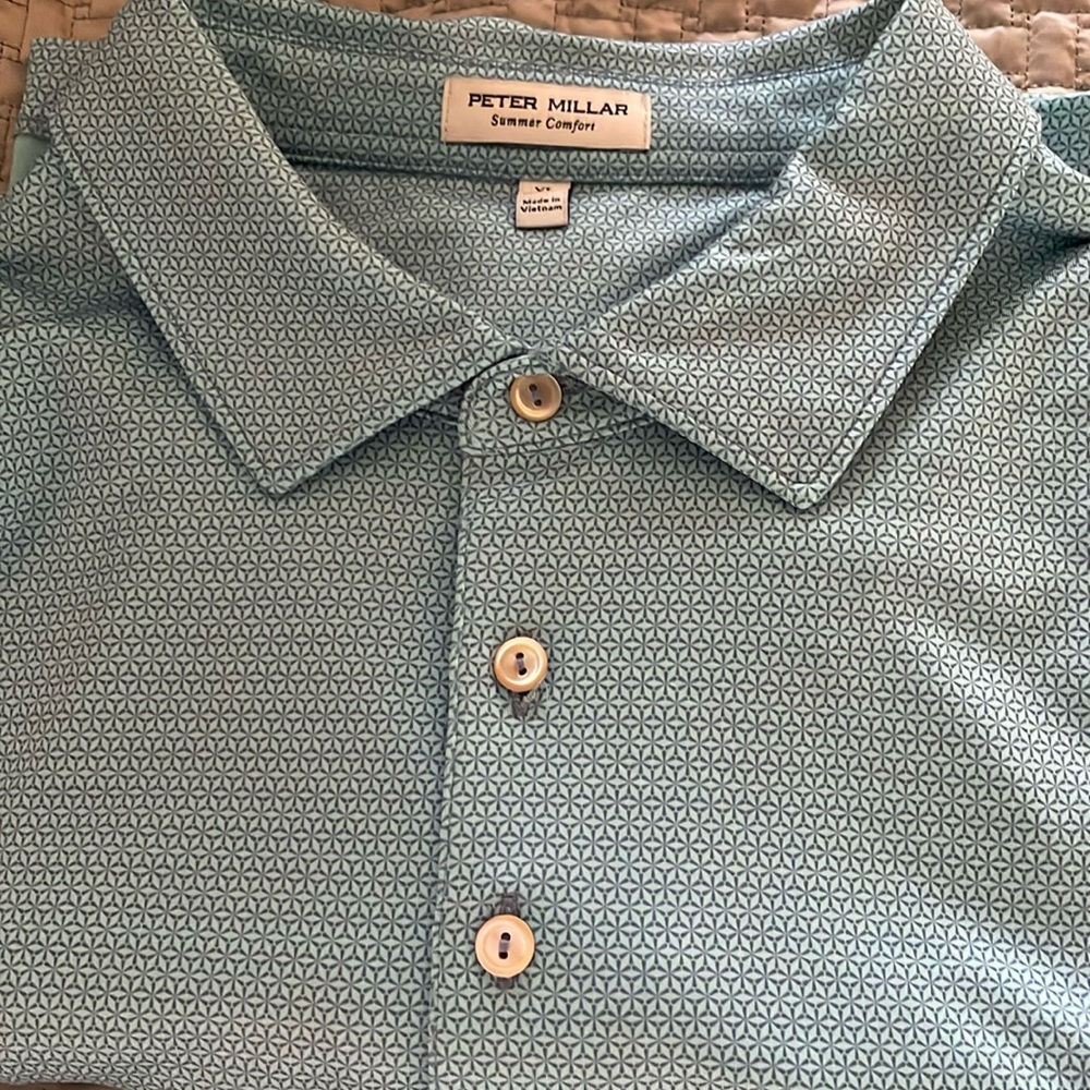 Peter Millar Size XL Blue and light green colors